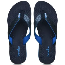 United Colors of Benetton Women's Navy Flip Flops image 3