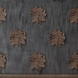 Saree Mall Black Woven Saree With Unstitched Blouse image 5