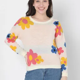 vero moda VM BLOSSOM LS KNIT SWEATER IN image 1