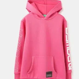 United Colors of Benetton Boys Neon Pink Printed Sweatshirt-picture-16