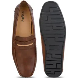 Styli Men's Tan Casual Loafers image 4