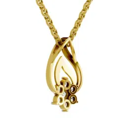SPARQ Lab Grown Diamond 925 Sterling Silver Yellow Gold Necklace for Women image 3