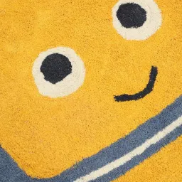 MiArcus Constellation Printed Yellow 550 GSM Cotton Planet Design Bath Mat image 4