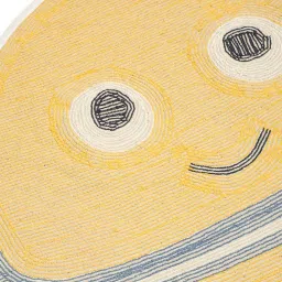MiArcus Constellation Printed Yellow 550 GSM Cotton Planet Design Bath Mat image 5
