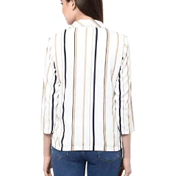 Miss Chase White Striped Jacket image 2
