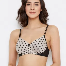 Clovia Beige Non Wired Padded T-Shirt Bra image 1