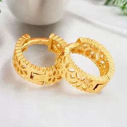 SHREE KRISHNA SHOPPING Unisex Gold-Plated Brass Earrings-picture-31