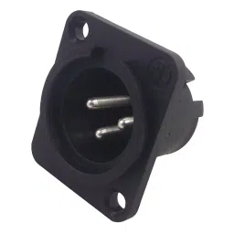NEUTRIK PLUG, XLR, PANEL, D-SHELL, 3POLE, NC3MPP-image-2