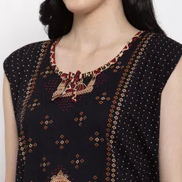 Secret Wish Black Printed Nightdress image 2