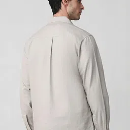 Mufti Men Spread Collar Solid Casual Tailored Cotton Jacket image 2