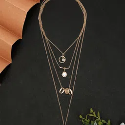 Madame Rose Gold & White Rose Gold-Plated Necklace-picture-16