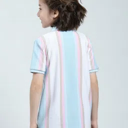 Monte Carlo Boys Striped Polo Collar T-shirt image 5