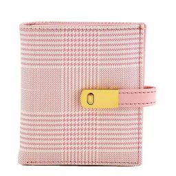 Bellissa Baby Pink Striped Bi-Fold Wallet for Women-picture-1