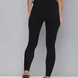 Puma Women Black Solid Iconic T7 MR Side Panel Insert Detailing Sustainable Leggings image 5