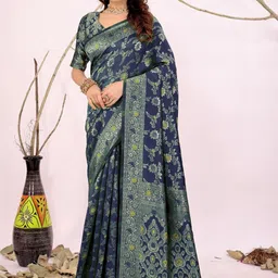 Moda Rapido Woven Design Zari Silk Cotton Kanjeevaram Saree-picture-36