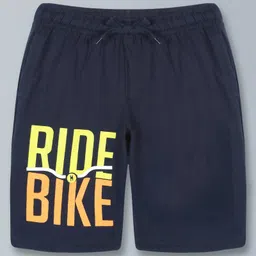 Kiddopanti Ride Bike Knit Shorts - Navy Blue-picture-11
