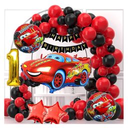 Bubble Trouble Car Theme Birthday Decorations37 pcs Car Theme Birthday Balloons for BoysCar Theme Decoration for 1st BirthdayKids Birthday Decoration Items (1st Car Kit)-picture-17