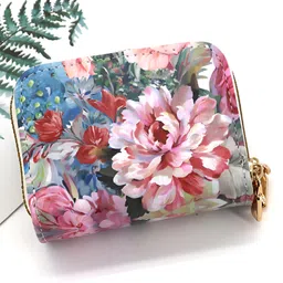 SYGA Women's Zip-Around Wallet with Flower Pattern, multi-card slots and Coin Holder(Red])-picture-11