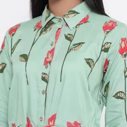 Anouk Women Floral Printed Regular Kurta with Trousers image 3