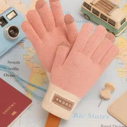 LOOM LEGACY Women's Winter Wear Touchscreen Woollen Gloves-picture-17