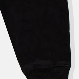 KAVEE 100% Cotton Biowashed Full Length Lounge Pant Solid Print - Black image 4