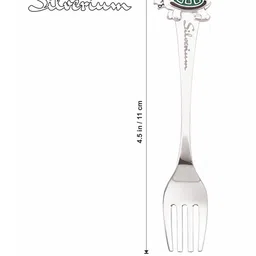 Silverium Sterling Silver 92.5% BIS Hallmarked Turtle Fork - Silver image 4