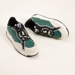 WROGN Men Colourblocked PU Sneakers-picture-40