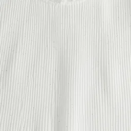 Pantaloons Junior White Cotton Self Pattern Top image 3