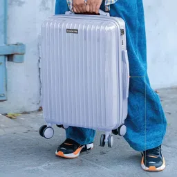 Nasher Miles Pondicherry Hard-side Polypropylene Check-In Lavender 28 inch |75cm Trolley bag image 3