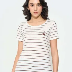 Honey By Pantaloons White Regular Fit Striped T-Shirt-image-64