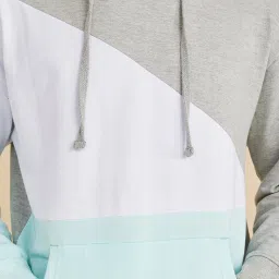Styli Diagonal Colorblock Regular Fit Hoodie image 3
