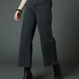 High Star Black Cotton Relaxed Fit Mid Rise Jeans image 3