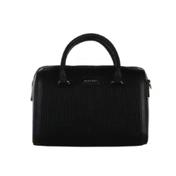 Allen Solly Black Solid Medium Handbag-picture-10