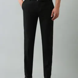 Arrow Black Regular Fit Trousers-picture-36