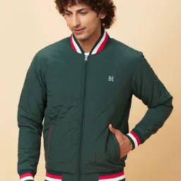 Being Human Green Regular Fit Bomber Jacket-picture-10