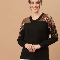 Mafadeny Black Embellished Sweater-picture-18