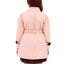 Cutecumber Girls Peach Dress With Jacket image 2