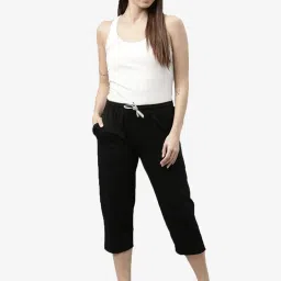 Kryptic Black Cotton Capris - Pack of 2 image 4