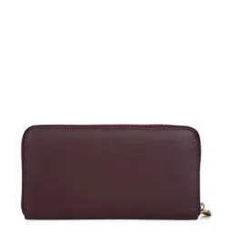 Tommy Hilfiger Greta Maroon Leather Logo Wallet image 3