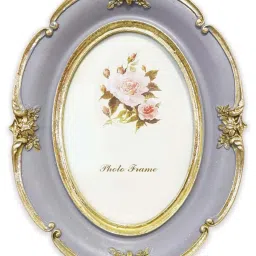 Art Street Grey Mdf Oval Shape Table Photoframe image 2