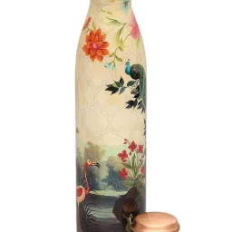 India Circus by Krsnaa Mehta Yellow Copper River Bank Silvassa Water Bottle (0.95 L) image 3