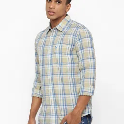 American Eagle Outfitters Beige Cotton Regular Fit Checks Shirt image 3