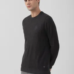Peter England Jeans Black Slim Fit Sweatshirt image 3