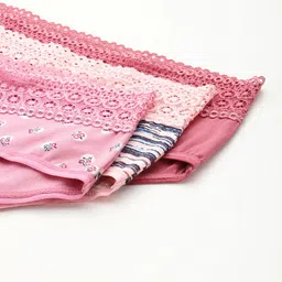 Leading Lady Pack of 3 Mid-Rise Laced Hipster Briefs image 5