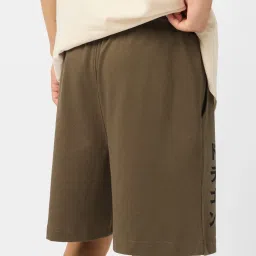 The Souled Store Brown Regular Fit Printed Shorts image 2