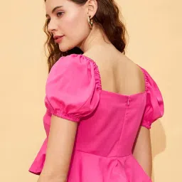 Rare Pink Slim Fit Crop Top image 2