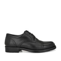 Carlo Romano Men's Black Brogue Shoes-picture-5