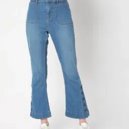 Vero Moda Medium Blue Mid Rise Jeans-picture-23