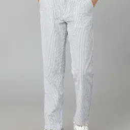 Under Fourteen Only Kids Blue & White Striped Trousers-picture-10