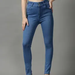 showoffff SHOWOFF Blue Solid Mid Rise Jeans-picture-32